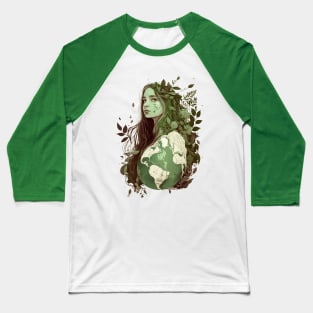 Lady Earth Baseball T-Shirt